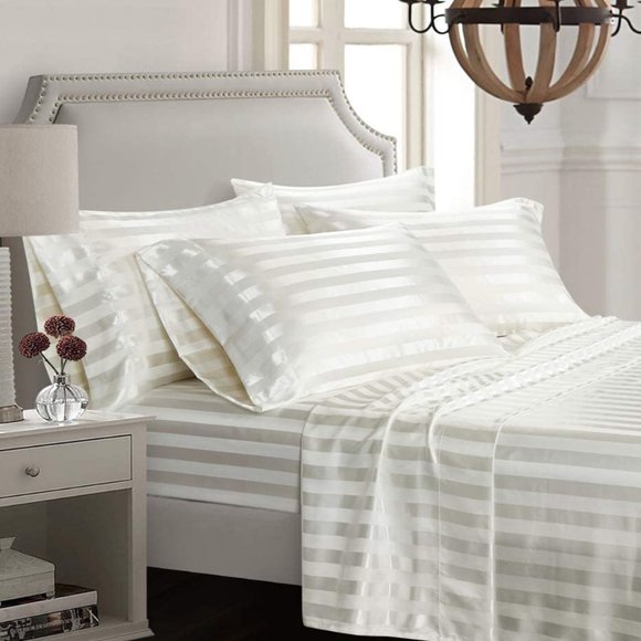 Bedding 6 Piece Rich Silk Satin Hypoallergenic Sheets Poshmark